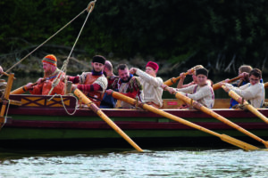 Jungfernfahrt Römerboot