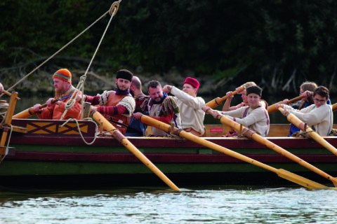 Jungfernfahrt Römerboot