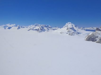 Das patagonische Inlandseis erstreckt sich über eine Fläche von rund 18.000 Quadratkilometer und ist damit in etwa so groß wie Rheinland-Pfalz. (Bild: FAU/Matthias Braun)