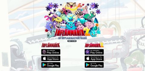 Screenshot der Spielwebseite zeigt viele bunte Comicfiguren