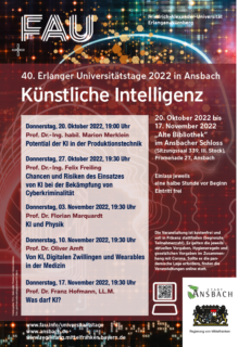 Plakat Universitätstage ins Ansbach 2022
