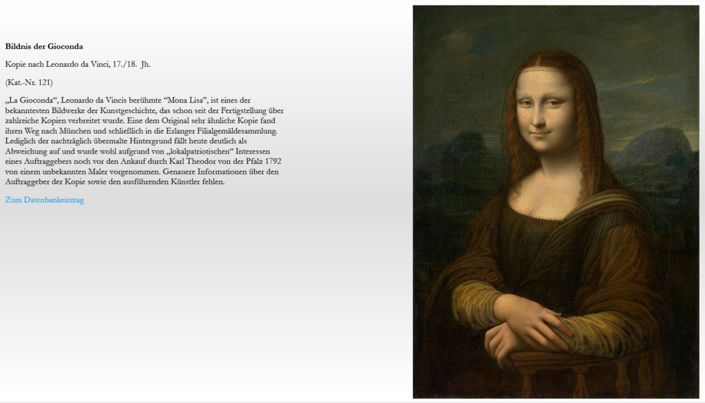 Mona Lisa und Text
