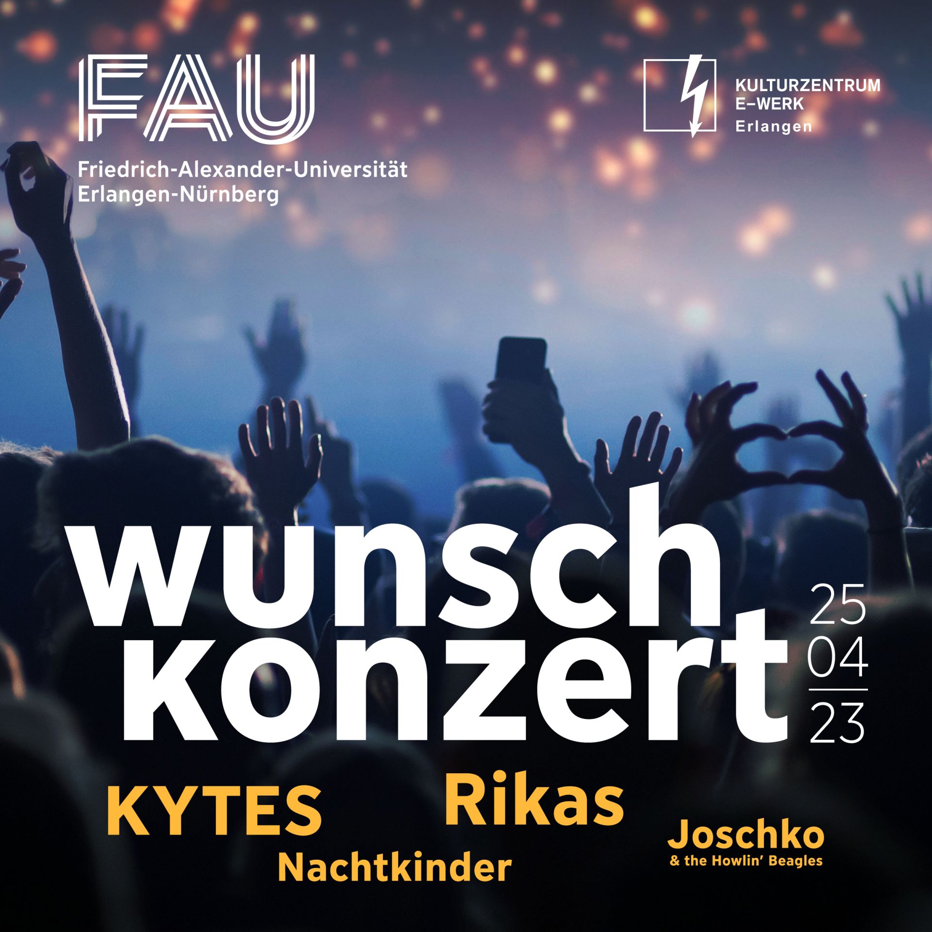 Schriftzug FAU Wunschkonzert