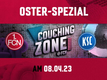 Werbe-Header für die Couching-Zone des 1. FCN.