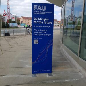 Baustele vor eine Gebäude.