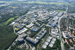 Aerial view of Siemens Campus