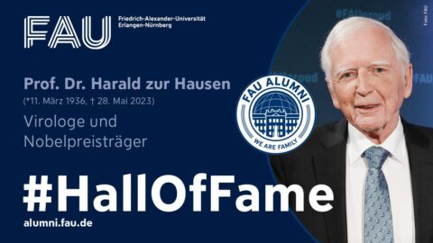 Zum Artikel "FAU Alumni #HallOfFame: Prof. Dr. Harald zur Hausen"