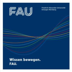 "Moving knowledge. FAU" Cover der Broschüre "FAU in Zahlen und Fakten"