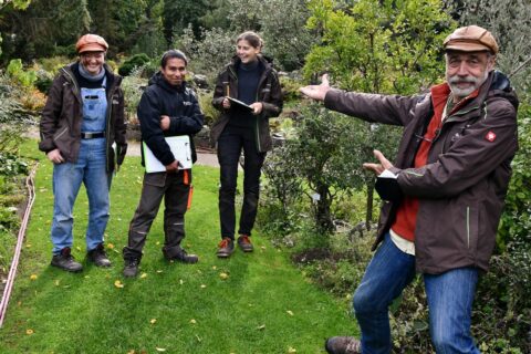 Gruppenfoto im Botanischen Garten