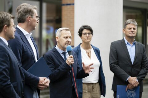 Vorstellung des neuen Menschenrechtsforschungszentrum der FAU. Im Bild: Prof. Dr. Michael Krennerich, wissenschaftlicher Leiter des neuen Zentrums. (Bild: FAU/Uwe Niklas)