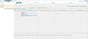 Screenshot einer Stundenplanansicht in campo