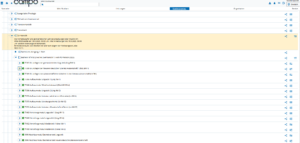 Screenshot of a degree program module in campo