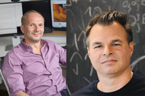 FAU-Physiker Prof. Dr. Kai Phillip Schmidt und MPL-Forscher Dr. Claudiu Genes