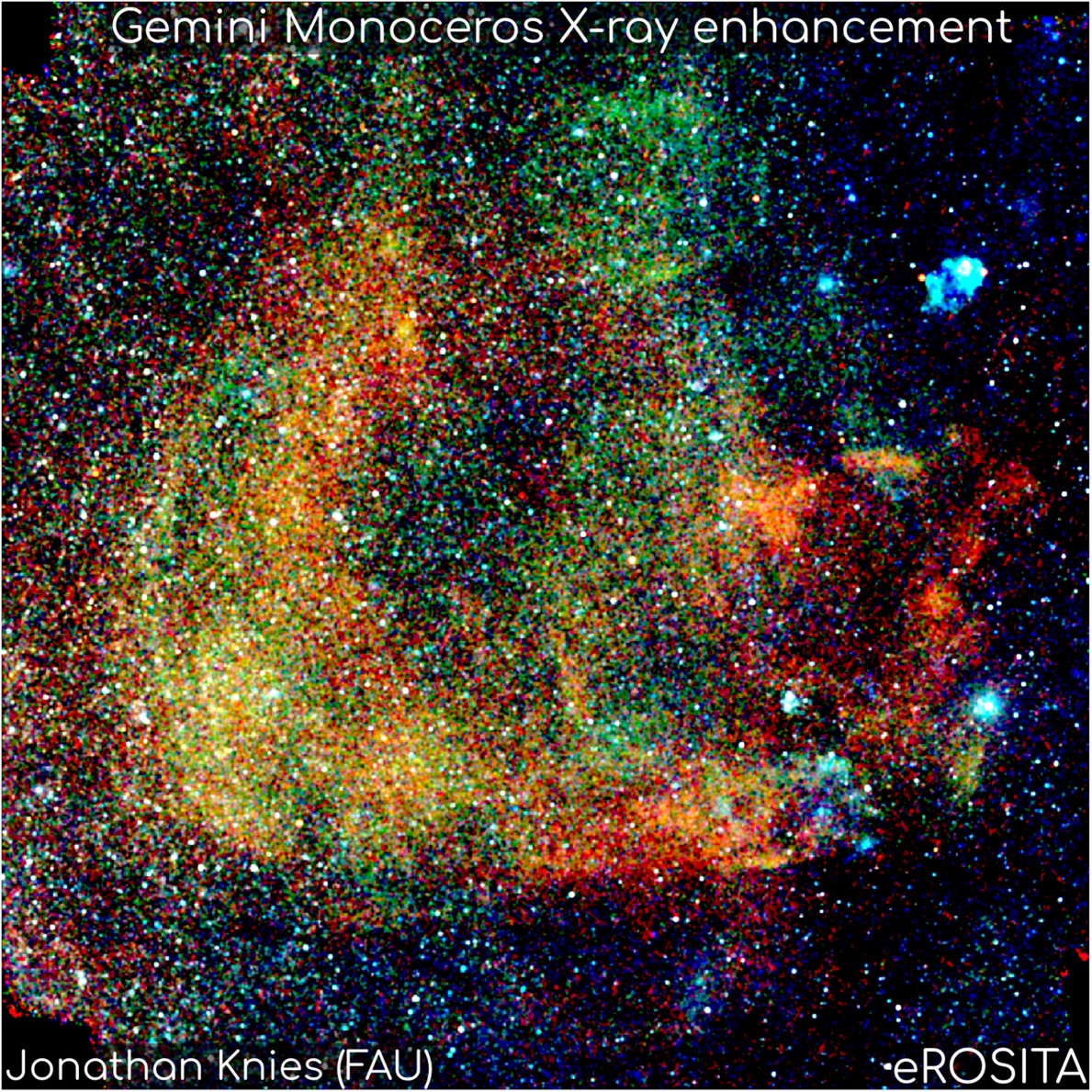 Extended X-ray emission in the sky caused by supernova explosions in our vicinity.