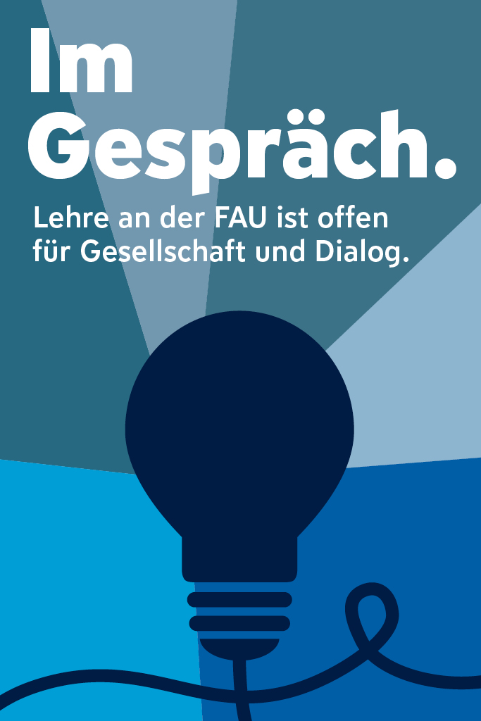 Plakat Im Gespräch - Lehre an der FAU