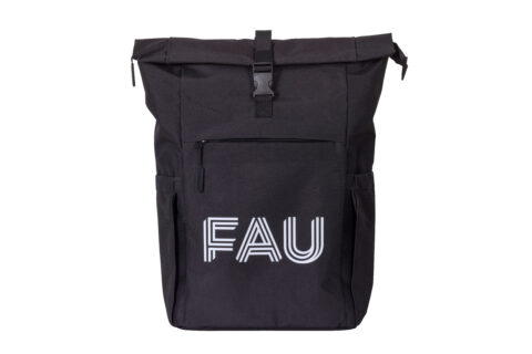 Zum Artikel "Neuer FAU-Merch: Rollup-Rucksack"