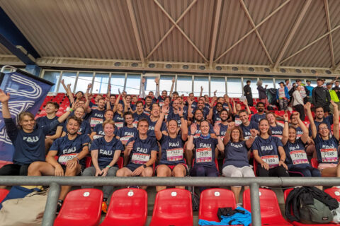 Gruppenfoto des B2Run-Teams der Freidrich-Alexander-Universität Erlangen-Nürnberg
