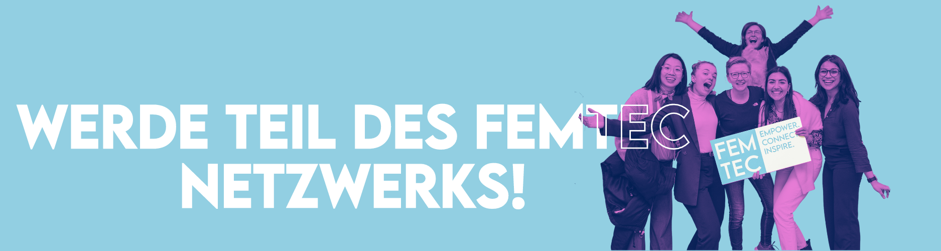 FEMTEC Banner "Werde Teil des FEMTEC-Netzwerks"