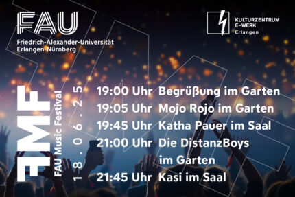 Ablauf des FAU Music Festivlas 2025
