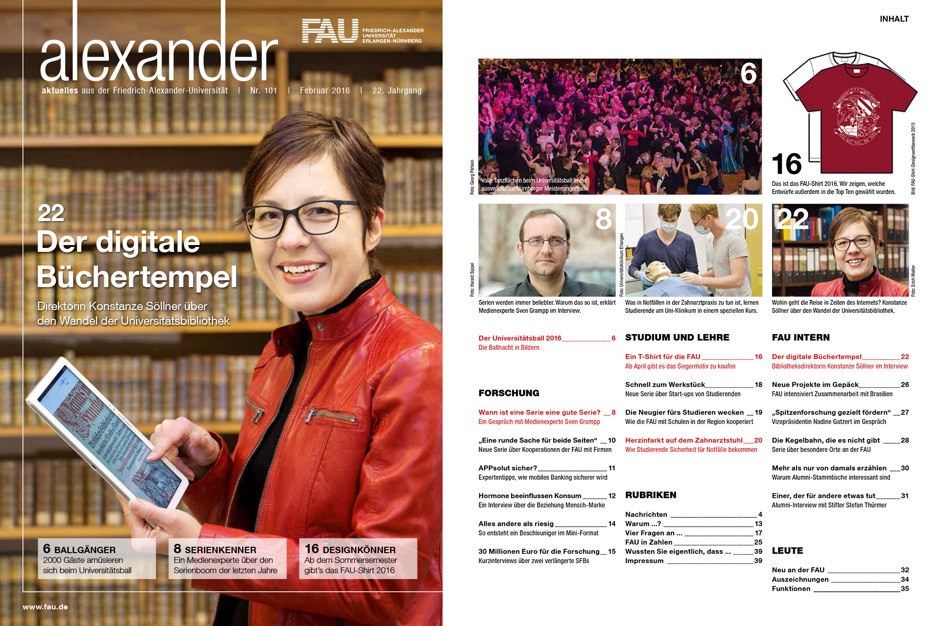 FAU-Magazin alexander Nr. 101 Artikelbild