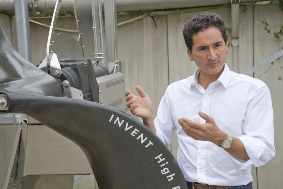 Marcus Höfken mit dem Cyberflow Strömungsbeschleuniger