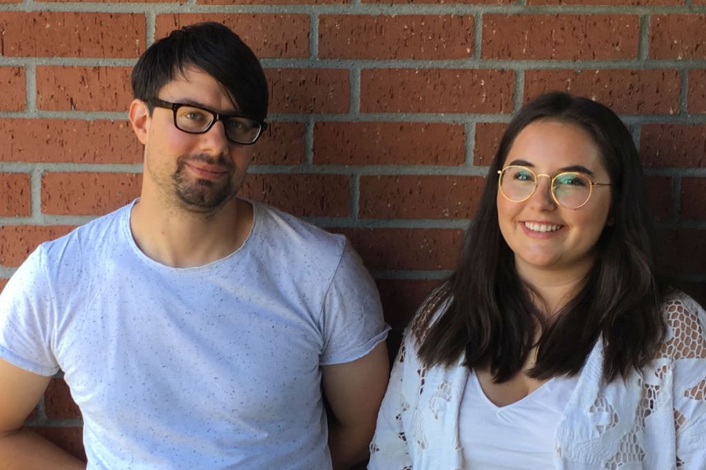 Max Sasse und Brenda Becker bilden in der aktuellen Lehr:werkstatt ein Tandem