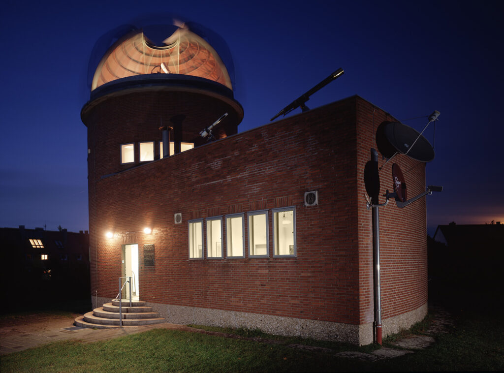 Sternwarte Nürnberg bei Nacht