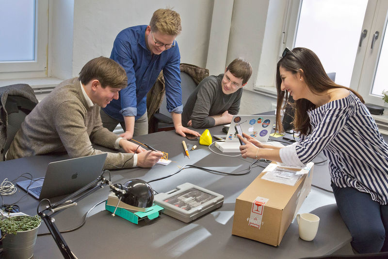 Ein Teil des Zollhof-Teams