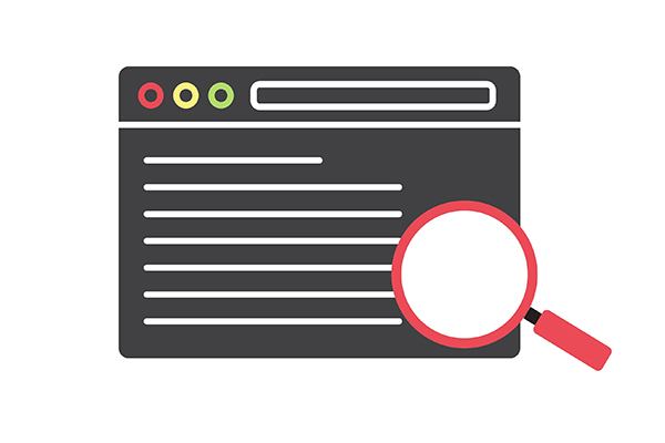 Grafik Lupe auf Seite