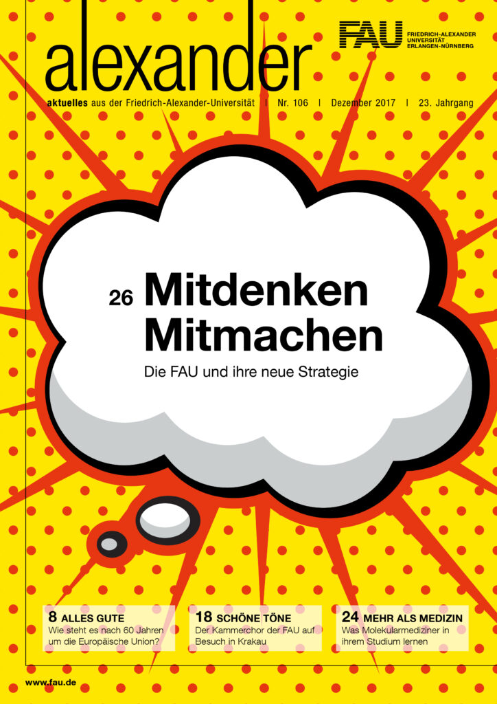 Cover des FAU-Magazins alexander Nr. 106