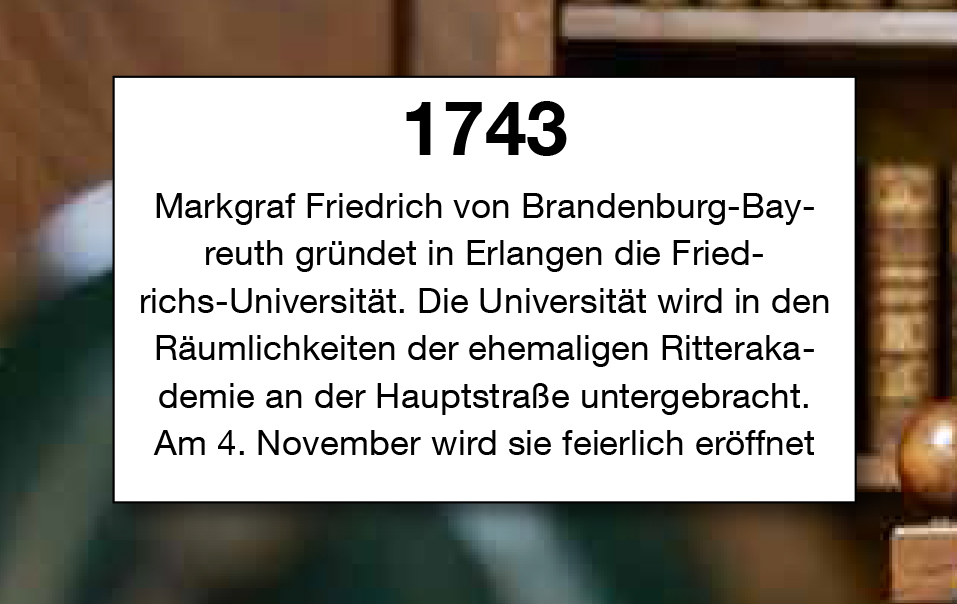 Fakten rund um die FAU-Geschichte