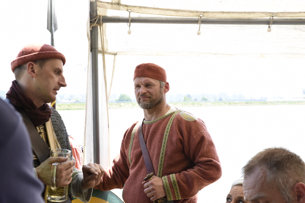 Mann in Römerkostüm