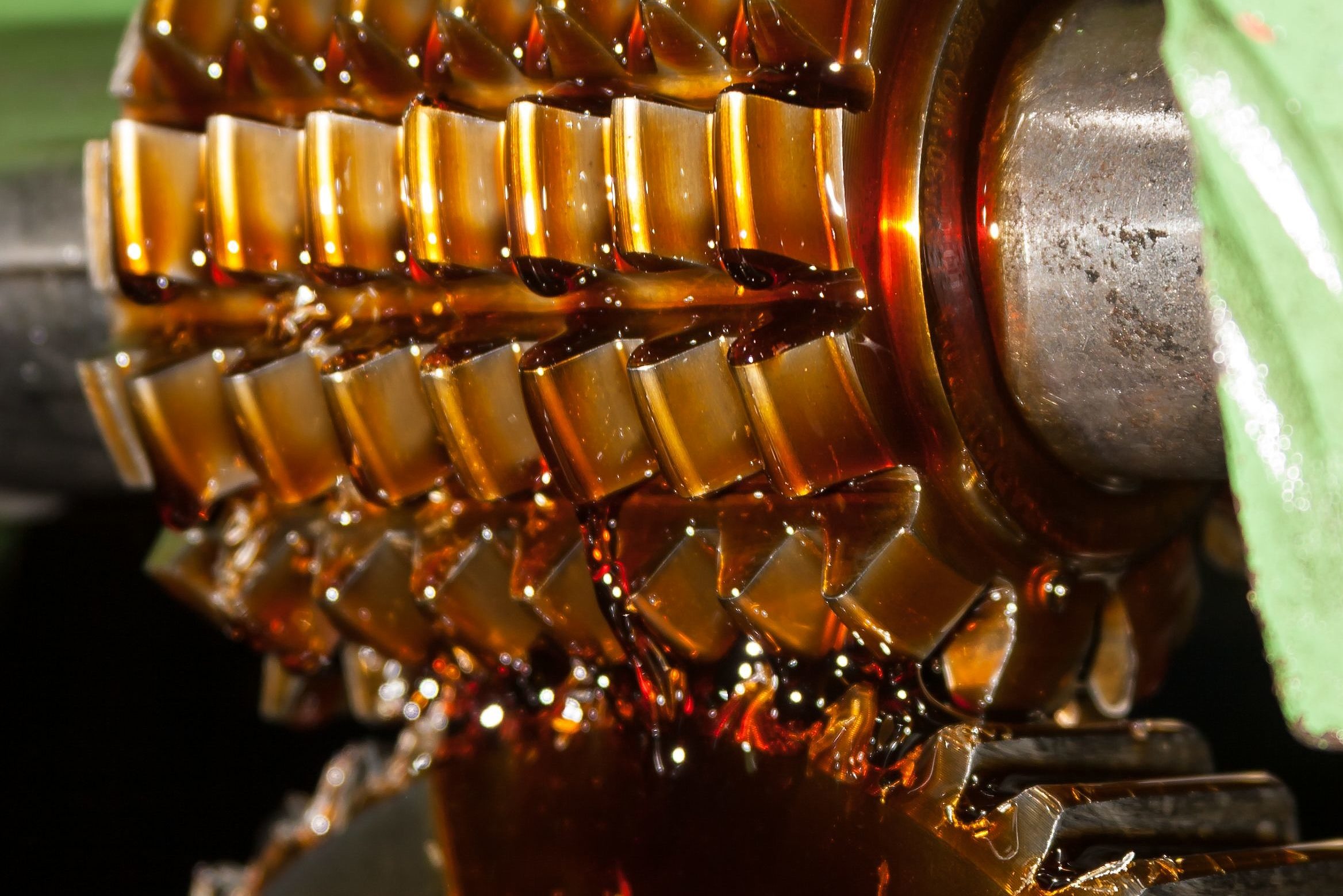 Nahaufnahme von Schmieröl