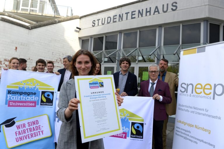 FAU bekommt den Titel „Fairtrade-University“ verliehen