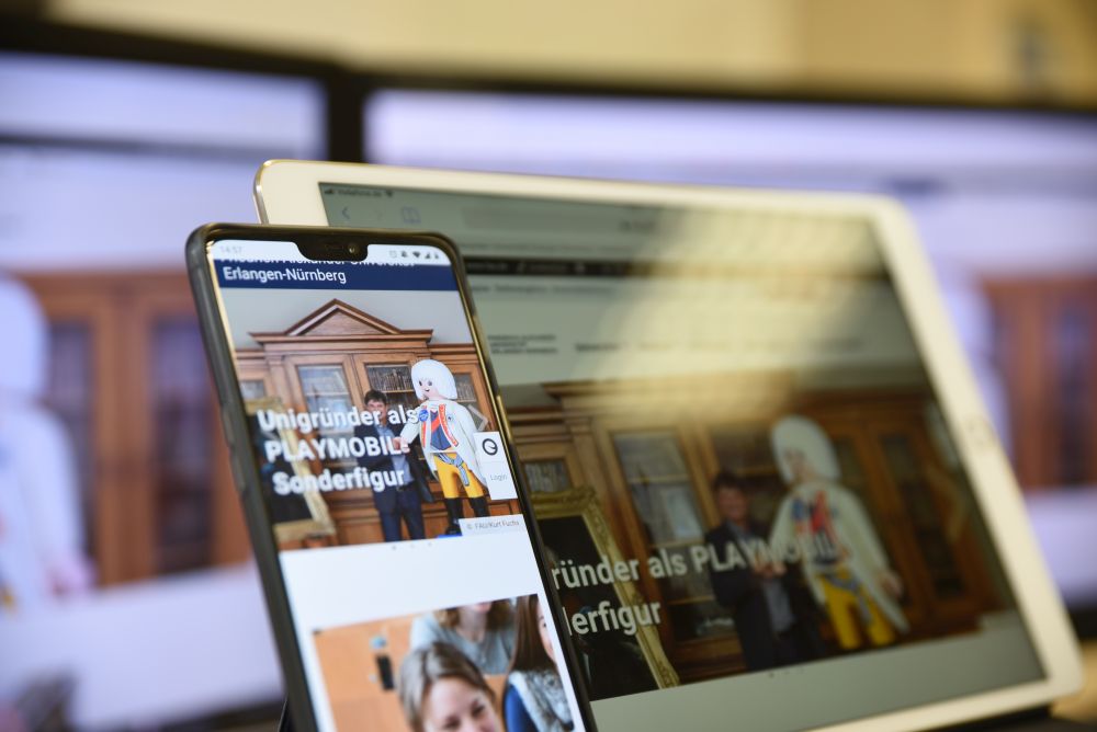 Handy, Tablet und Bildschirm