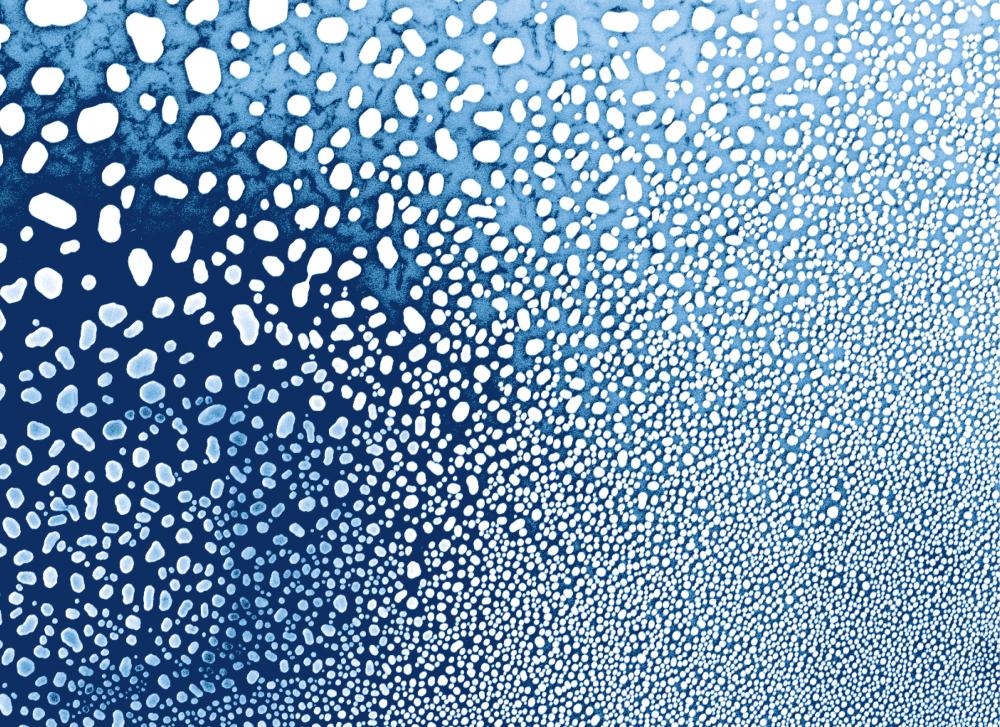 Gold-Partikel auf Saphir