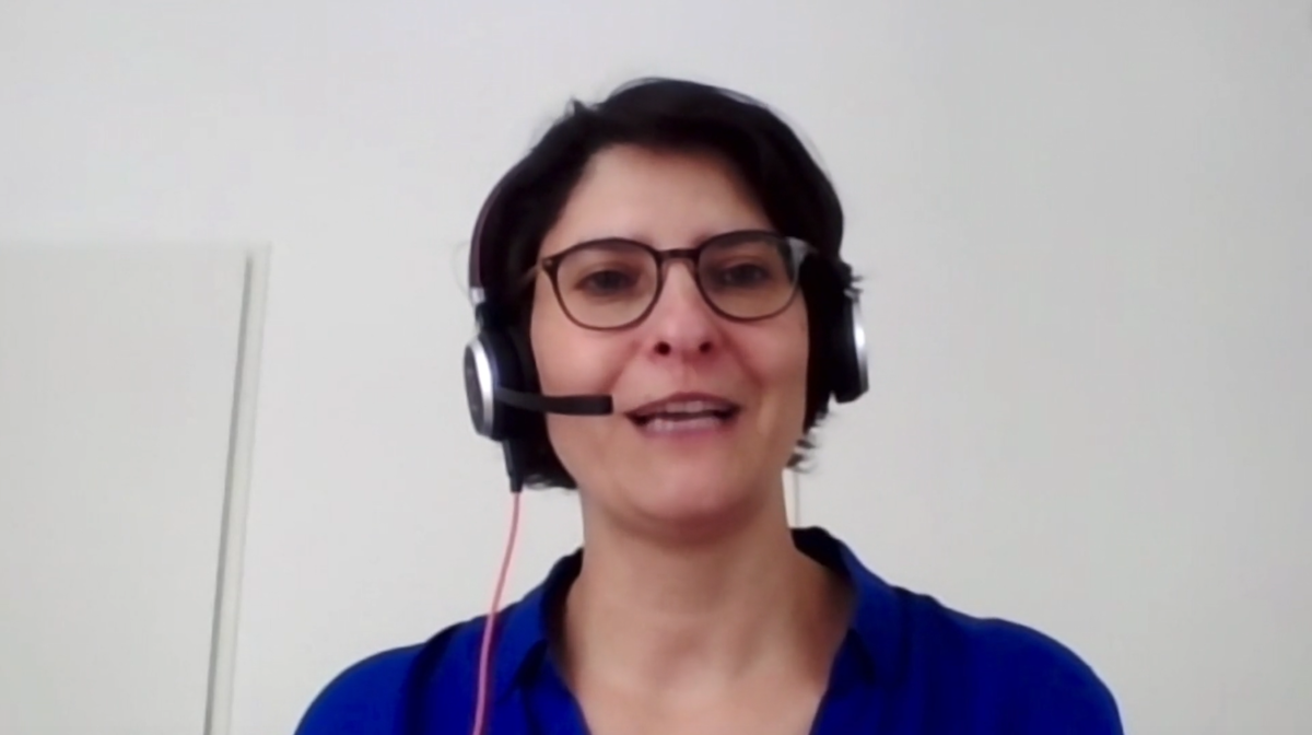 Screenshot Videogespräch Prof. Farahat