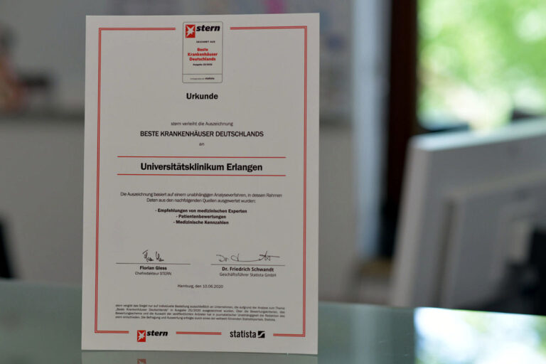 Uni-Klinikum Erlangen unter Top-Kliniken im stern-Ranking 2020