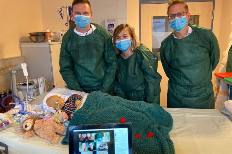 Erste „Video-Taufe“ in der Kinderklinik