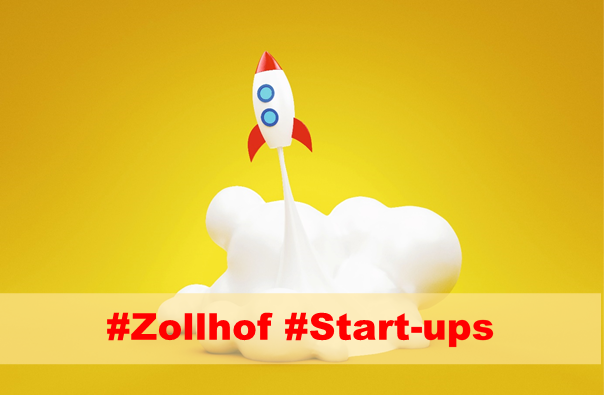 Eine Rakete hebt vom Boden ab