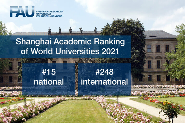Shanghai-Ranking 2021: FAU national unter Top 20