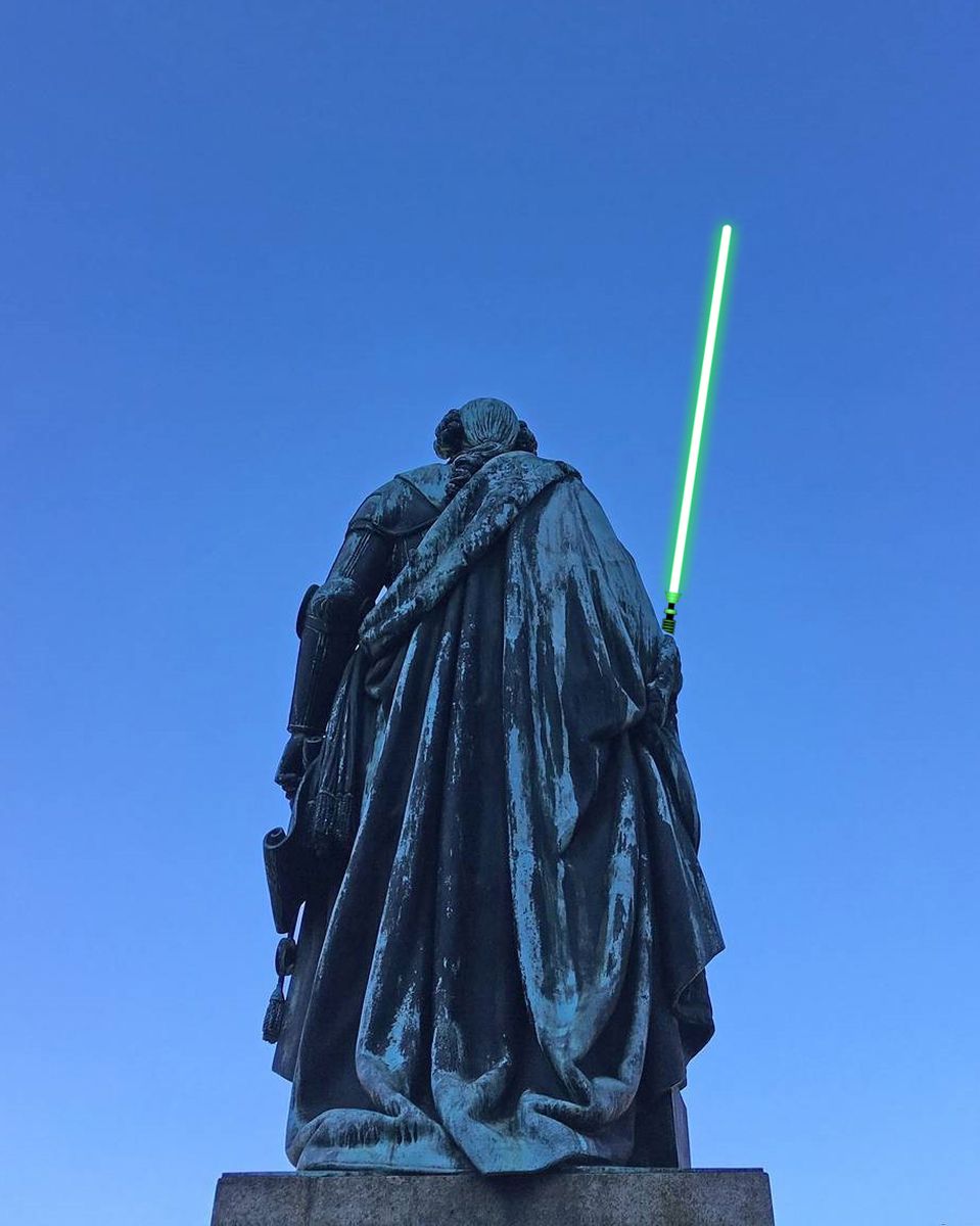 Markgraf mit Lichtschwert