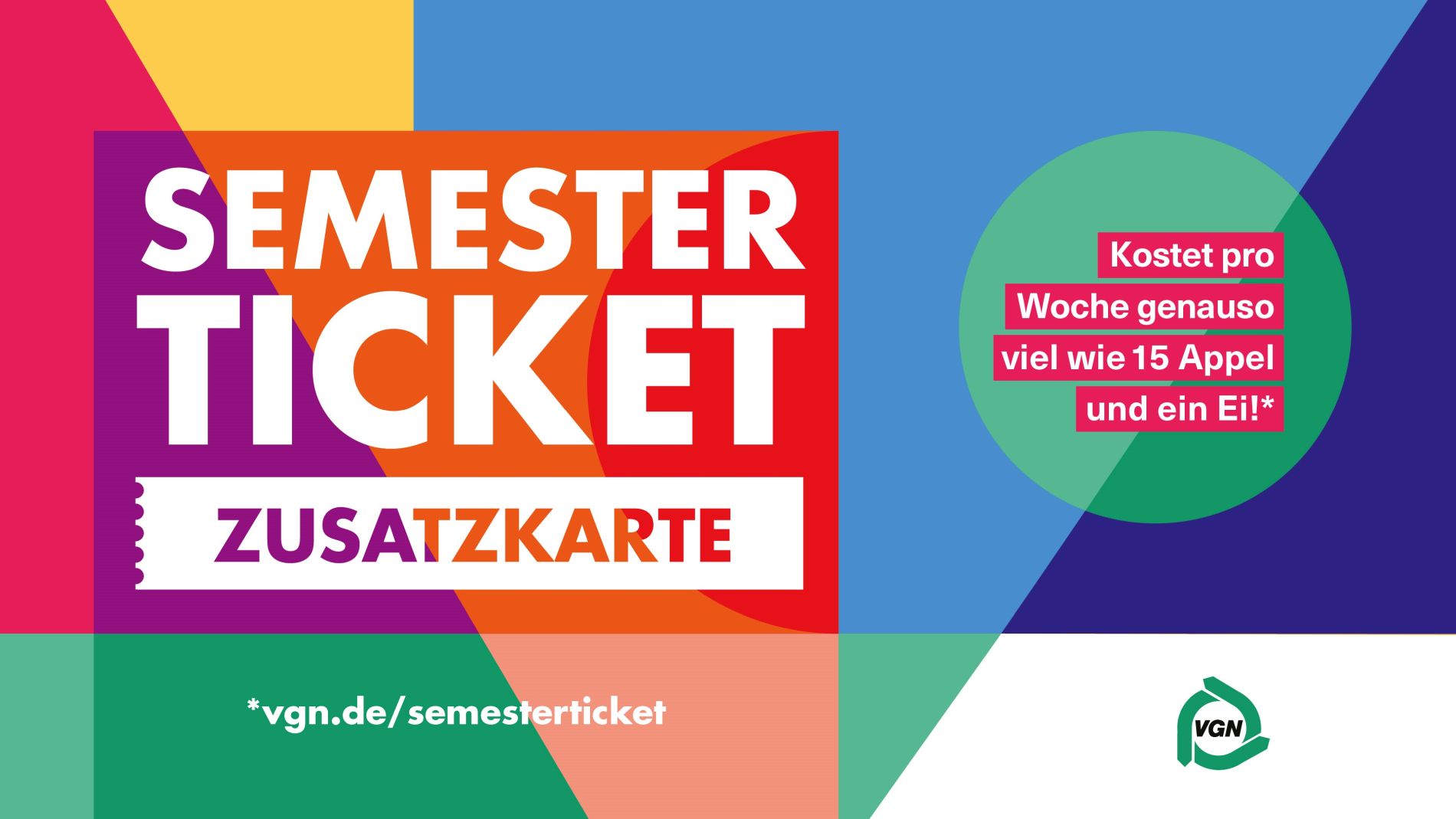 Banner für das Semesterticket.