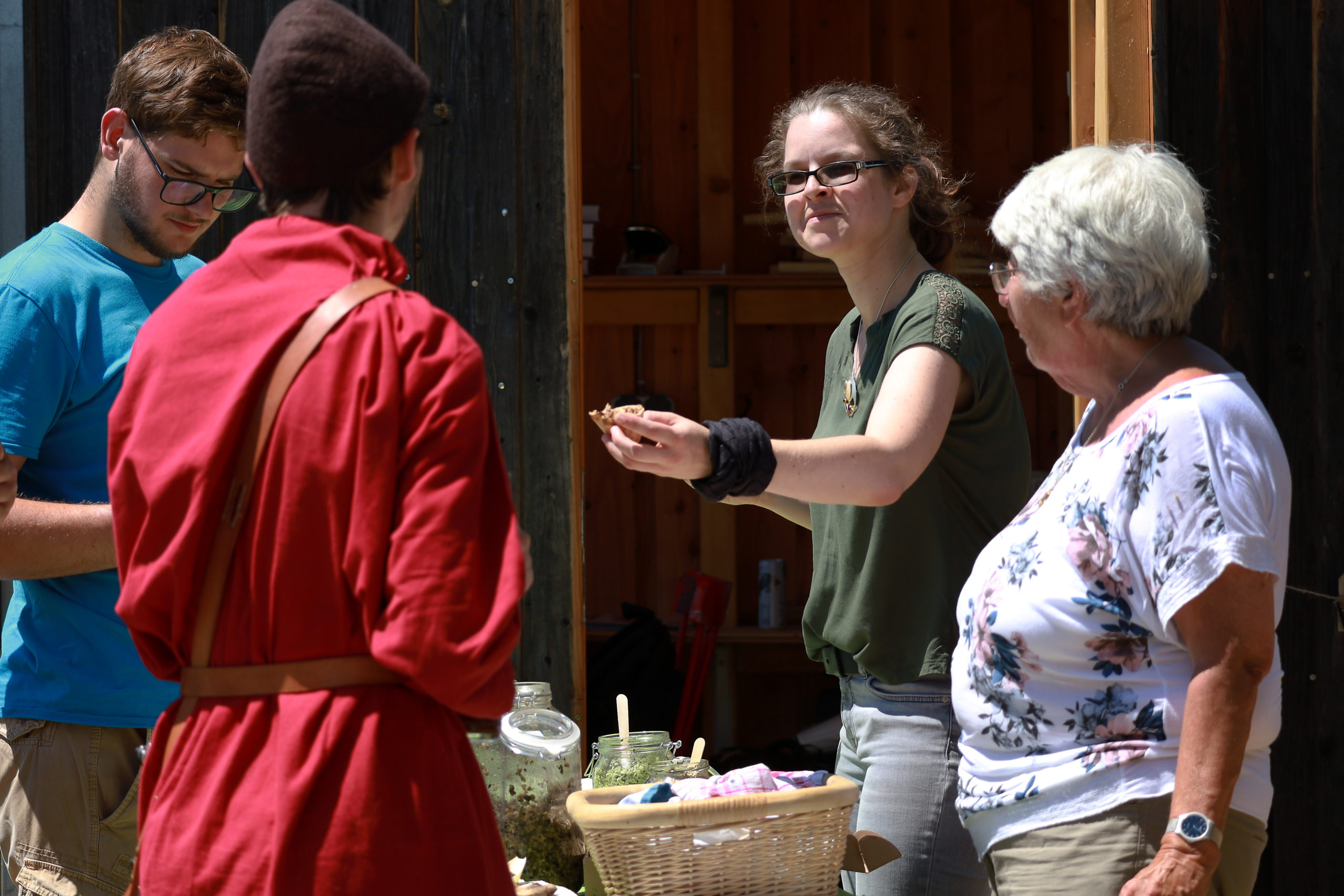 Gäste konnten römische Gerichte probieren