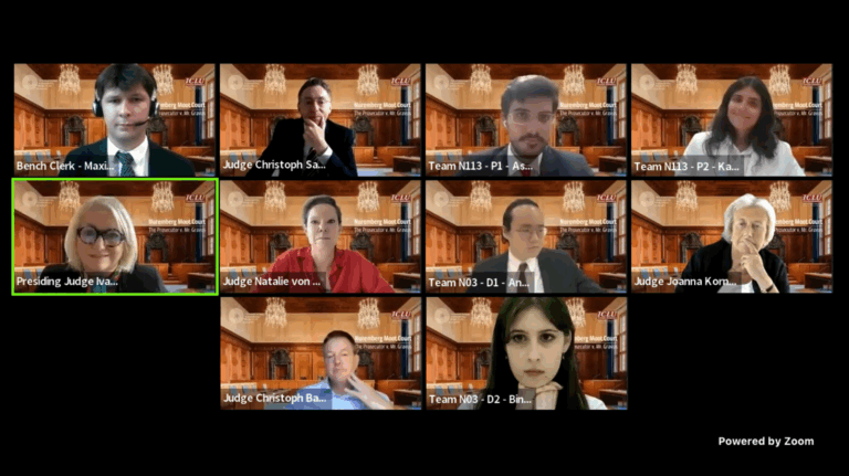 Nuremberg Moot Court 2022: Internationaler Gerichtswettbewerb für Studierende im Völkerstrafrecht