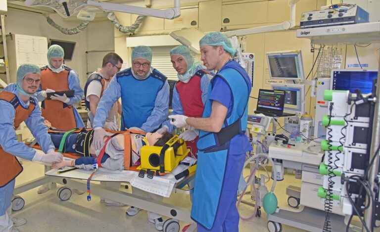 24/7-Bereitschaft für schwer verletzte Menschen