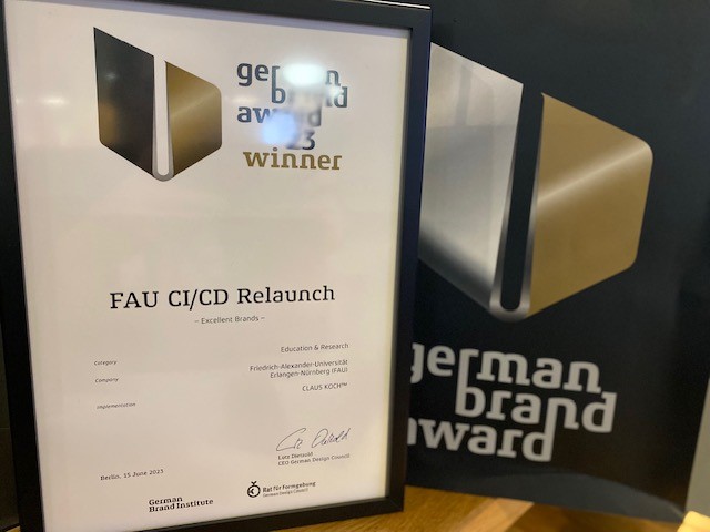 Winner-Urkunde der FAU