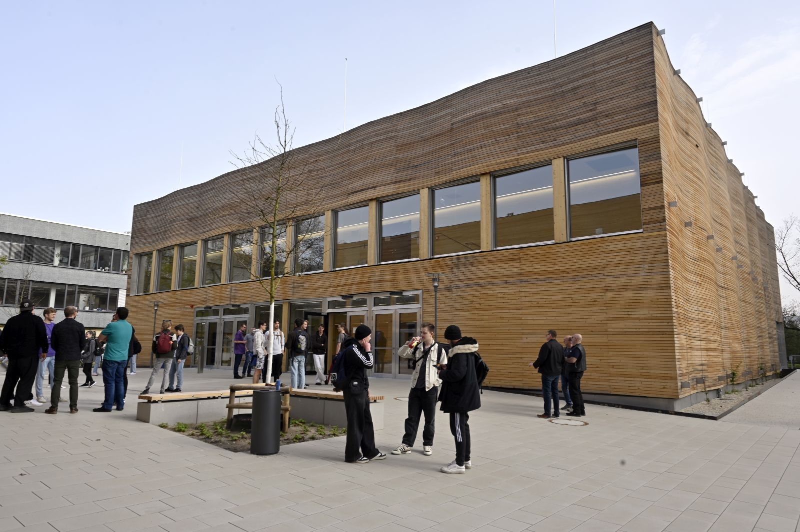 Neues Härsaalgebäude der Friedrich-Alexander-Universität in der Cauerstraße 5b in Erlangen.