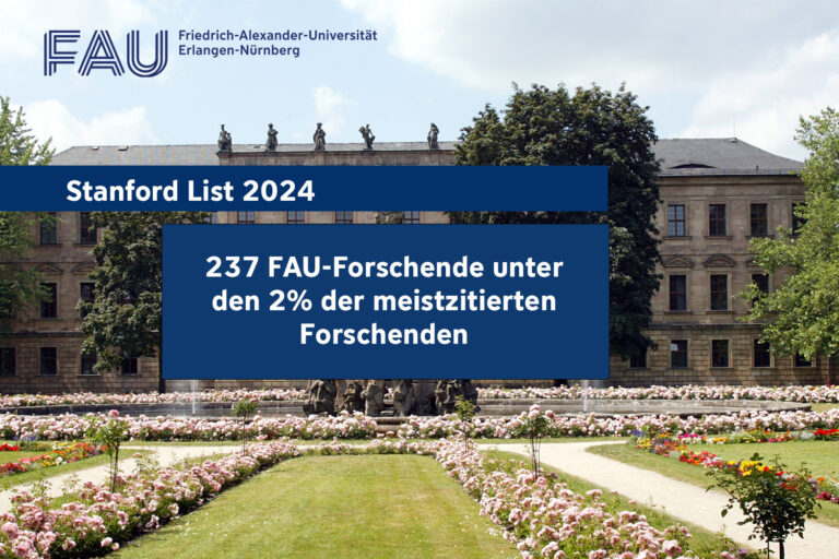 FAU unter den Top 2 Prozent der meistzitierten Forschenden