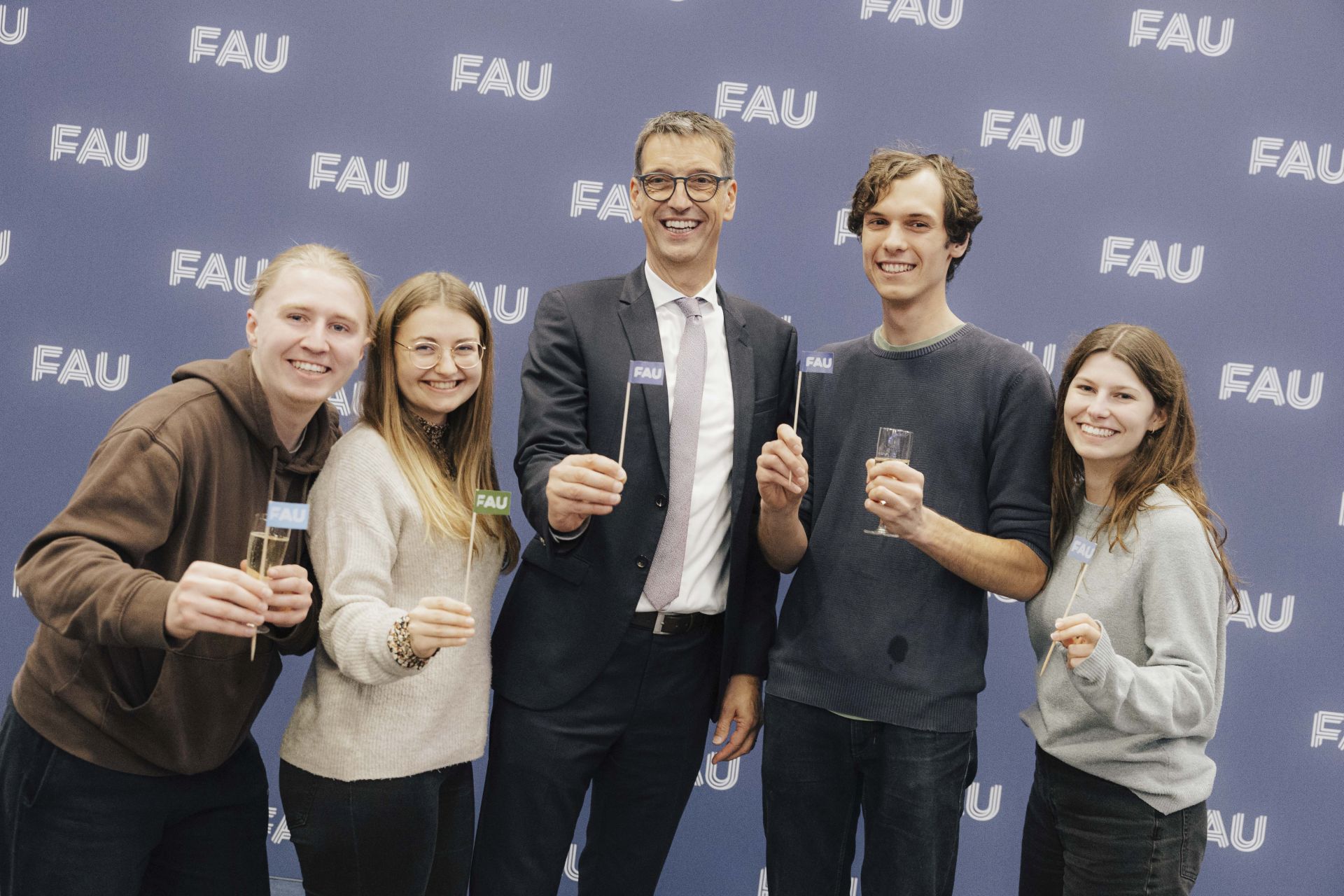 Gruppenbild beim Dies academicus der FAU.